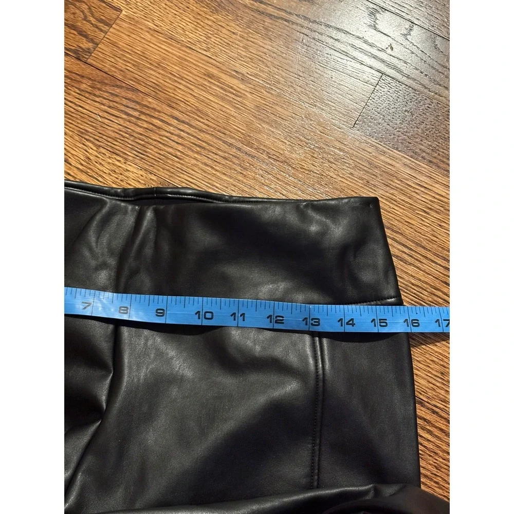 Wolford‎ | Edie Forming Leggings Black Vegan Leather Sz 10